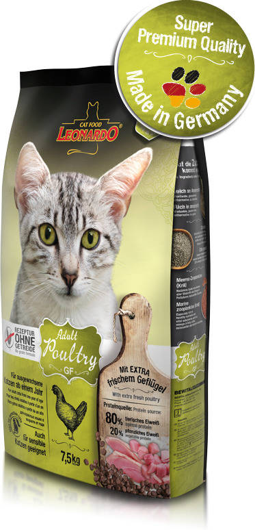 Pienso para Gatos LEONARDO (1.8Kg - Seco - Adulto - Sabor: Pollo)