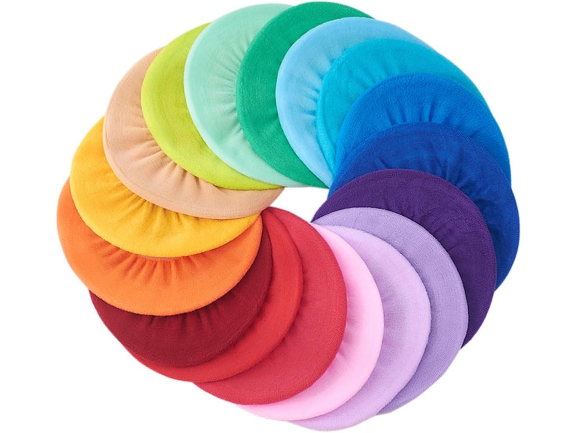 Juego de 10 fundas coloridas, suaves y acogedoras para asientos de inodoro.