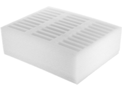 Caja Organizadora Práctica Para Teléfono Móvil, Fabricada En Espuma Blanca Con 30 Compartimentos.