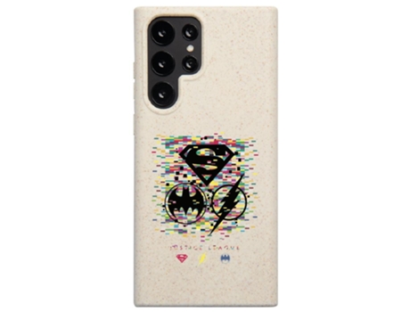 Funda Oficial Dc Comics Liga La Justicia Símbolos Píxeles Warner Bros Ultra Compostable para Samsung Galaxy S22 Ultra PHONECASES3D