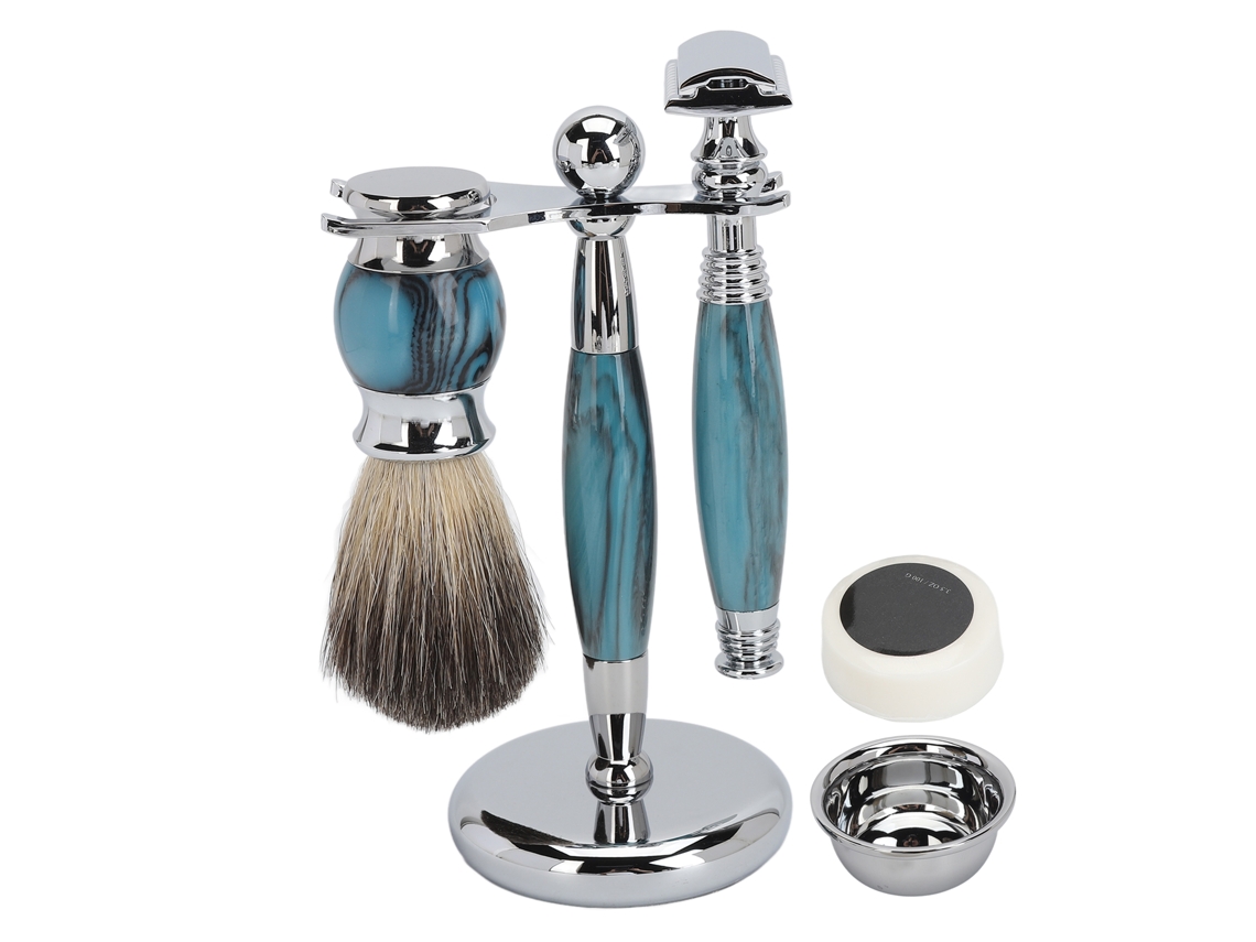 Kit De Cortador De Barba Y Bigote Con Cepillo Herramienta De Afeitado Y Grooming