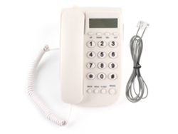 Teléfono De Hotel Para Empresas Sin Identificador De Llamadas, Con Función De Flash E Instalación Versátil, Color Blanco.