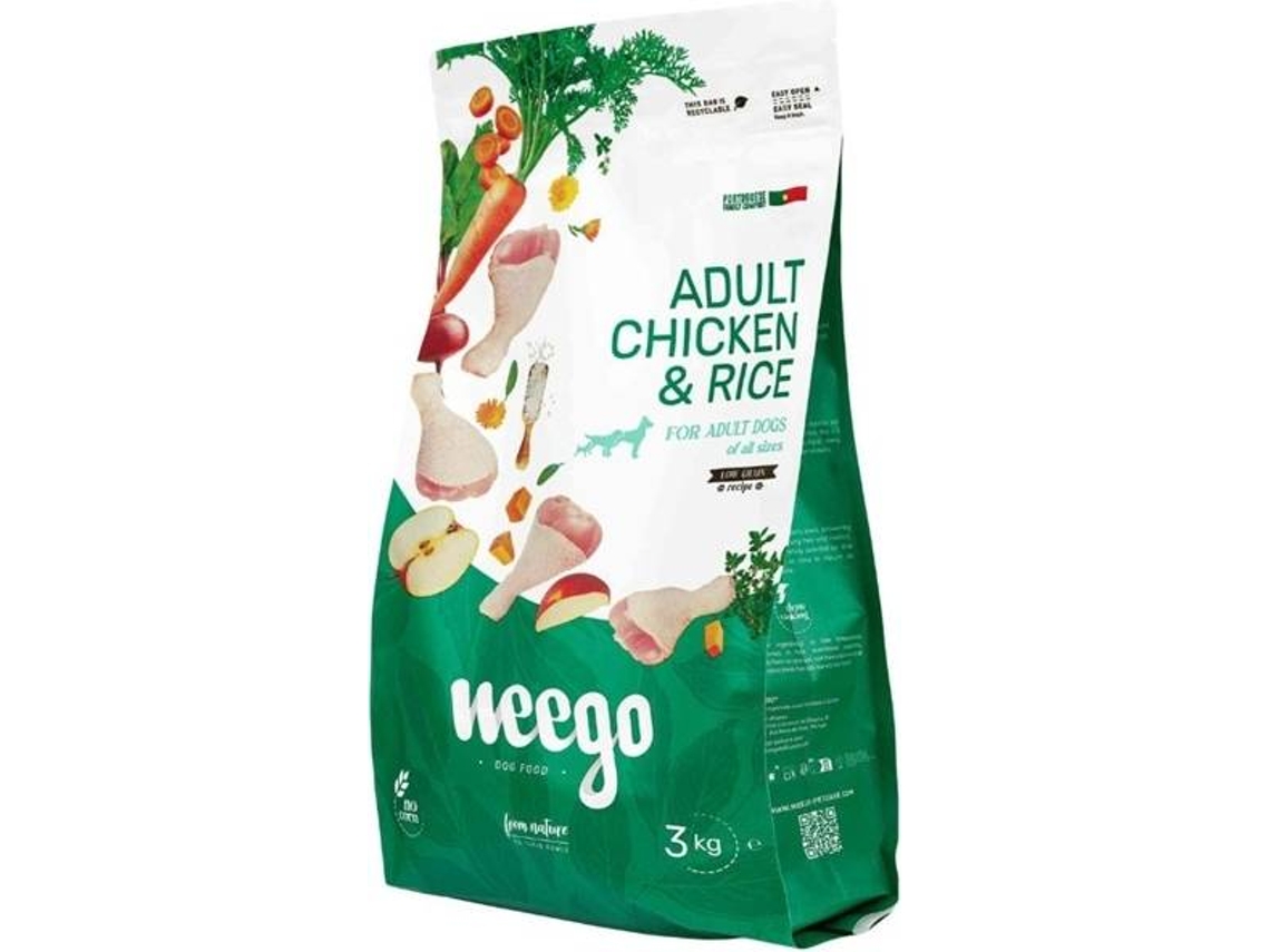 Pienso Seco para Perro WEEGO Adulto Pollo y Arroz (3 kg)