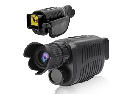 Dispositivo de visión nocturna por infrarrojos 100% oscuridad Alcance de visión nocturna por infrarrojos 1080P Full HD Guardar foto y vídeo Negro B...