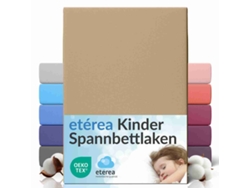 Sábanas Ajustables Etérea Elástico Colchones Hasta 25 Cm 60x120 - 70x140 Cm Taupe