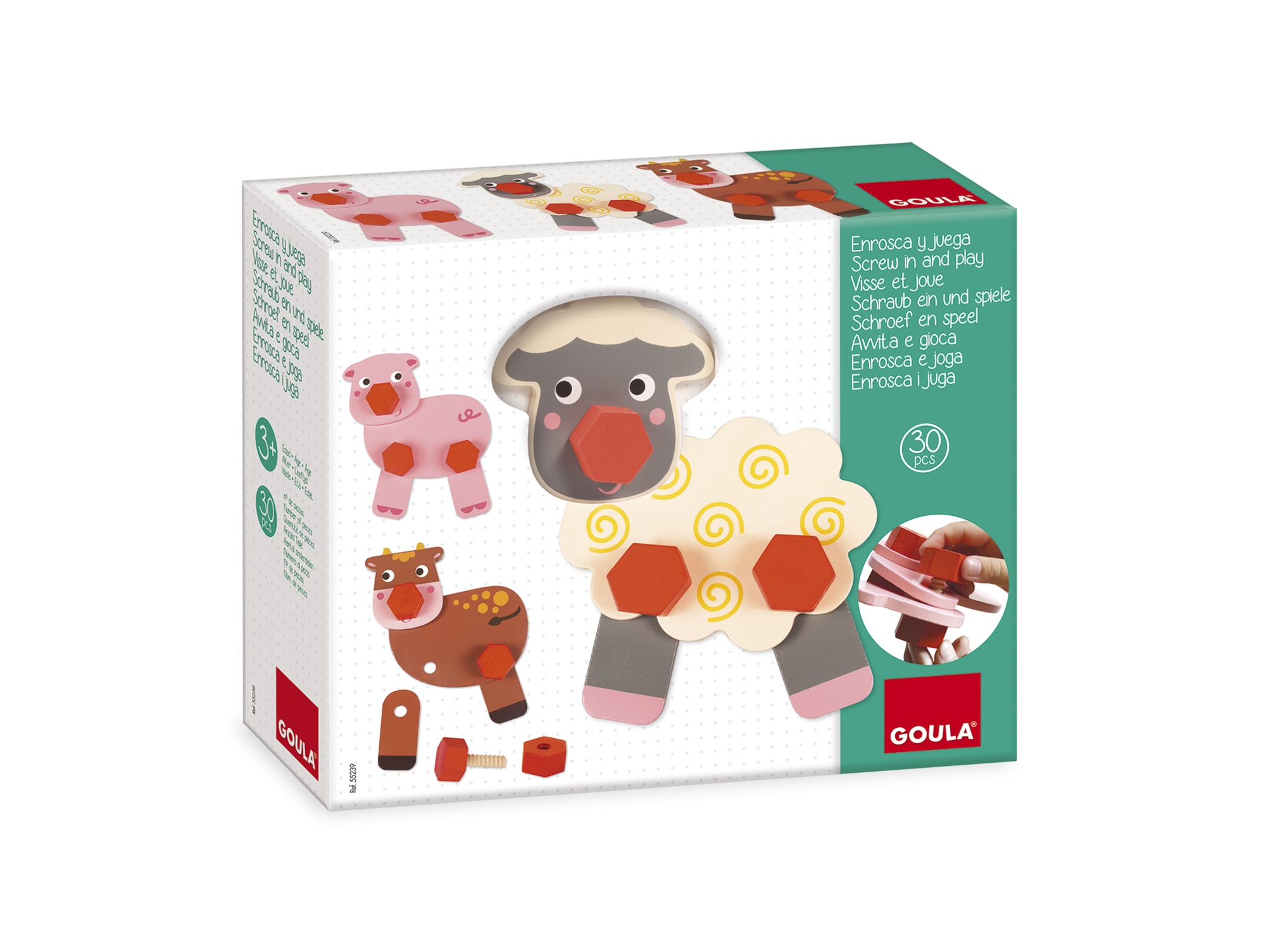 Figuras JUMBO Farm Animals Twist & Play
