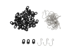 Clips de acero inoxidable para colgar plantas en invernaderos - 50 unidades