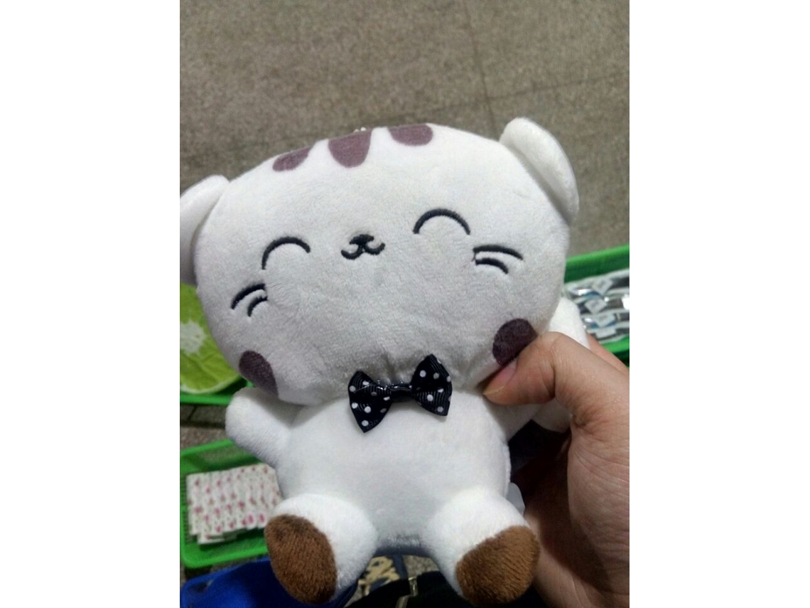 Ats-muñeco De Gato Lindo 20cm Cara Grande Peluche Suave Juguete De Peluche Animal Para Niños Almohada Sofá