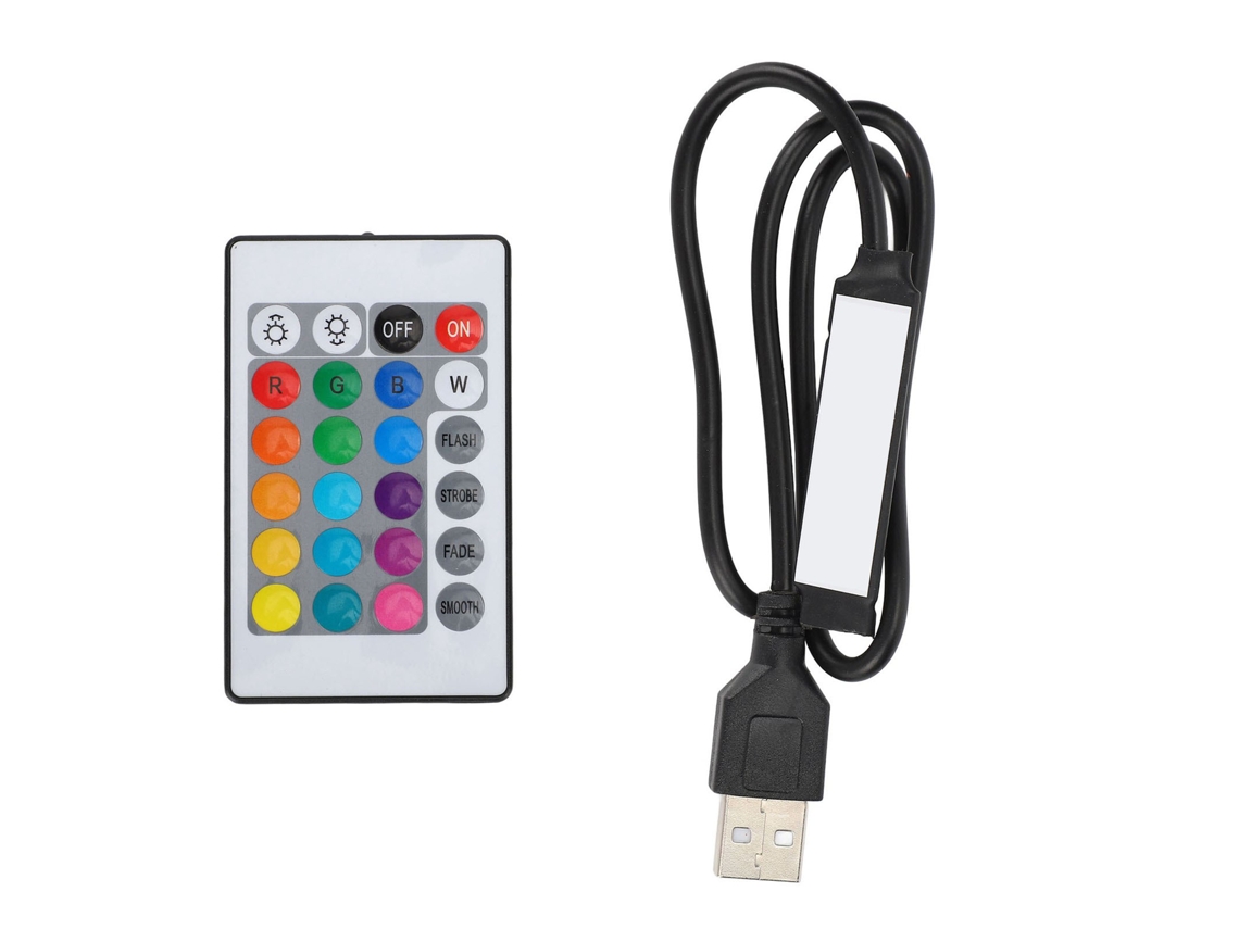 Controlador De Tiras De Luz Led Rgb Bluetooth Usb De 5 V Con Control Remoto Para Tiras Led De 4 Pines