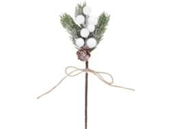 Ramas Artificiales De Bayas Con Piñas – 10 Piezas. Adornos Navideños De Invierno.