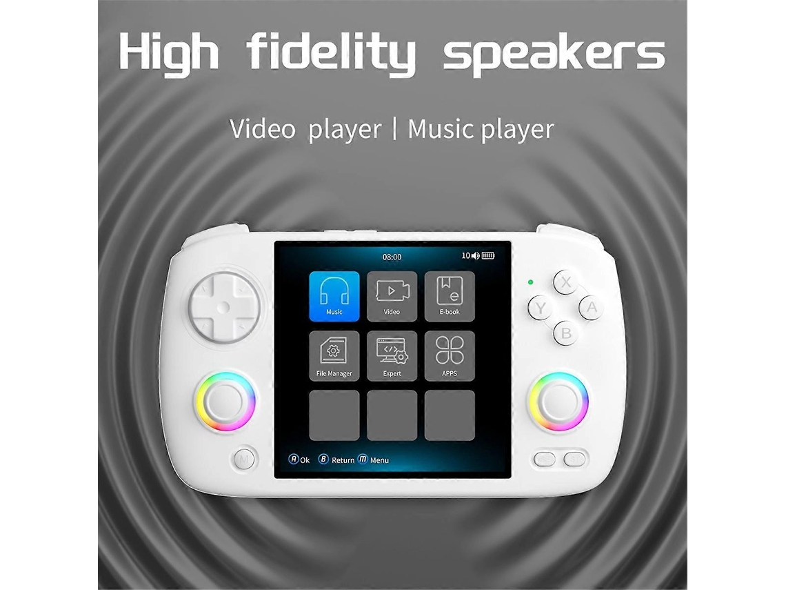 Consola De Juegos Portátil Retro Rg Cubexx, 32 Gb 128 Gb, Joystick Rgb, Reproductor De Videojuegos, Compatible Con Wi-fi Y Bluetooth.