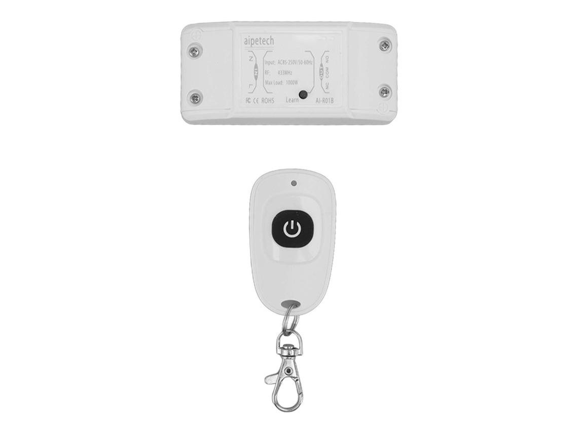 Interruptor inteligente con control remoto y conexión wifi