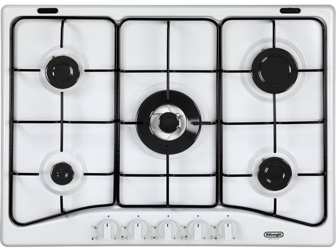 Placa de Gas DELONGHI YBF 57 ASV (Gas Butano-propano - 68 cm - Blanco)