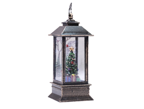 Adorno de Navidad Decoraciones Simulación Pequeña Lámpara Aceite Viento Linterna