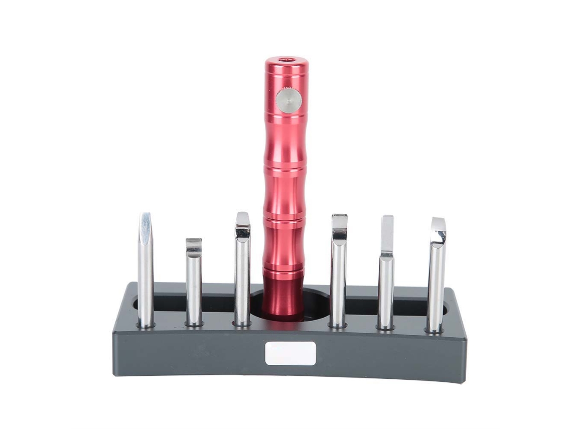 Kit de herramientas para abrir cajas de relojes con 6 hojas diferentes para reparaciones