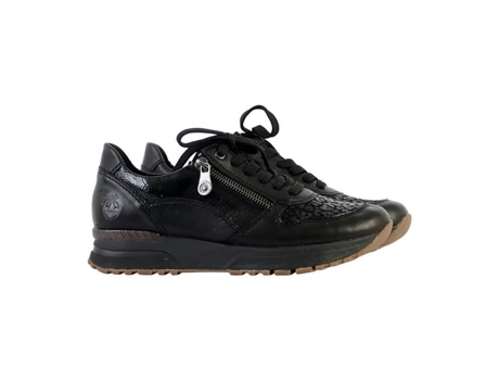 Zapatillas de Mujer RIEKER Piel Negro (37)