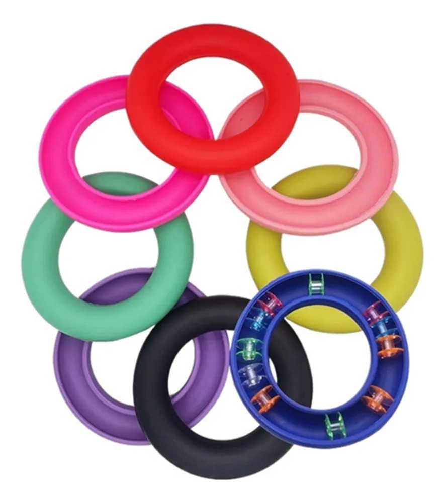 Soportes redondos de silicona Fvayotoy para anillos de bobina