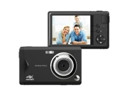 Cámara Digital 4k Ultradelgada De Aluminio De 48 Mp Con Enfoque Automático, Portátil (negra)