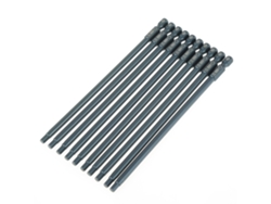 Juego De 10 Puntas De Destornillador Con Cabeza Hexagonal H4 De 6,3 X 150 Mm, Cigüeñal De 1/4 De Pulgada, Acero Aleado S2.