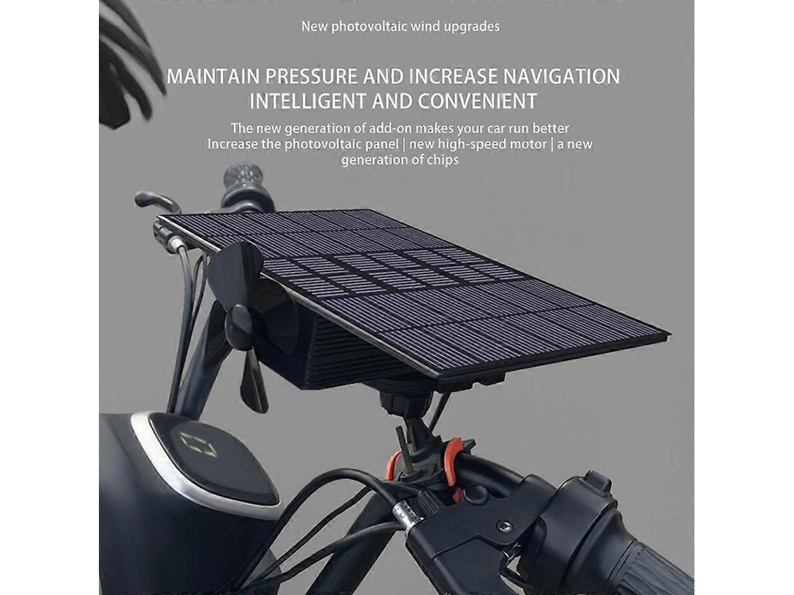 Generador De Energía Solar Y Eólica Para Bicicletas Eléctricas Extensor De Alcance 12v-125v