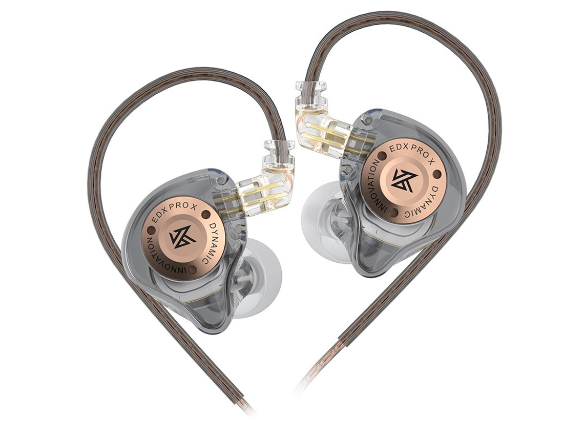 Auriculares Curvados Kz Edx In Ear SZSMART Gris