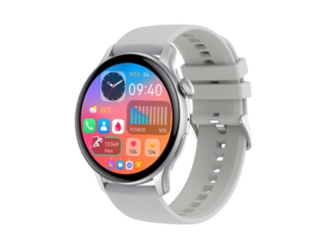 EKO 5.2 Reloj conectado NFC con antirrobo y pulsera de silicona Gris