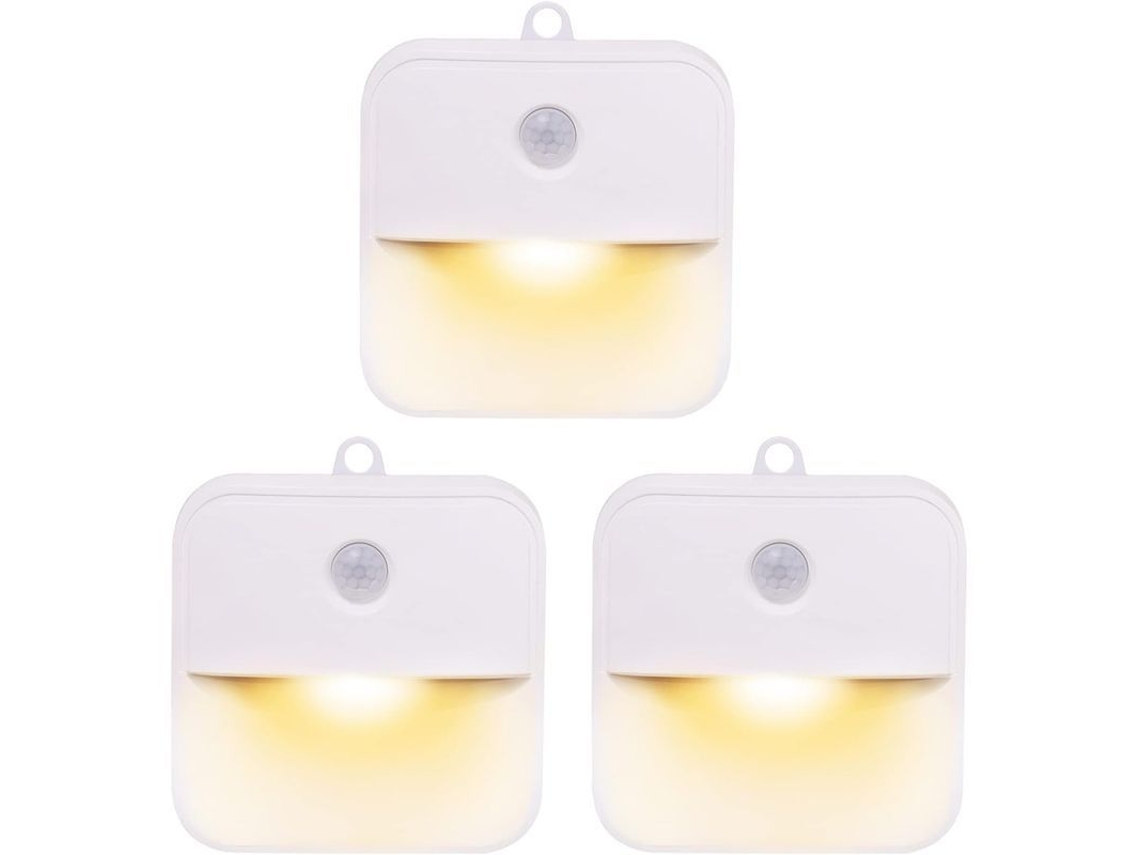 Luz Nocturna Led Con Sensor De Movimiento Para Uso En Interiores, Autoadhesiva, Funciona Con Pilas, Para Cocina Y Dormitorio.