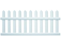 Valla Picket Pvc 5 x 180 x 80 cm. Blanco DURAMAX