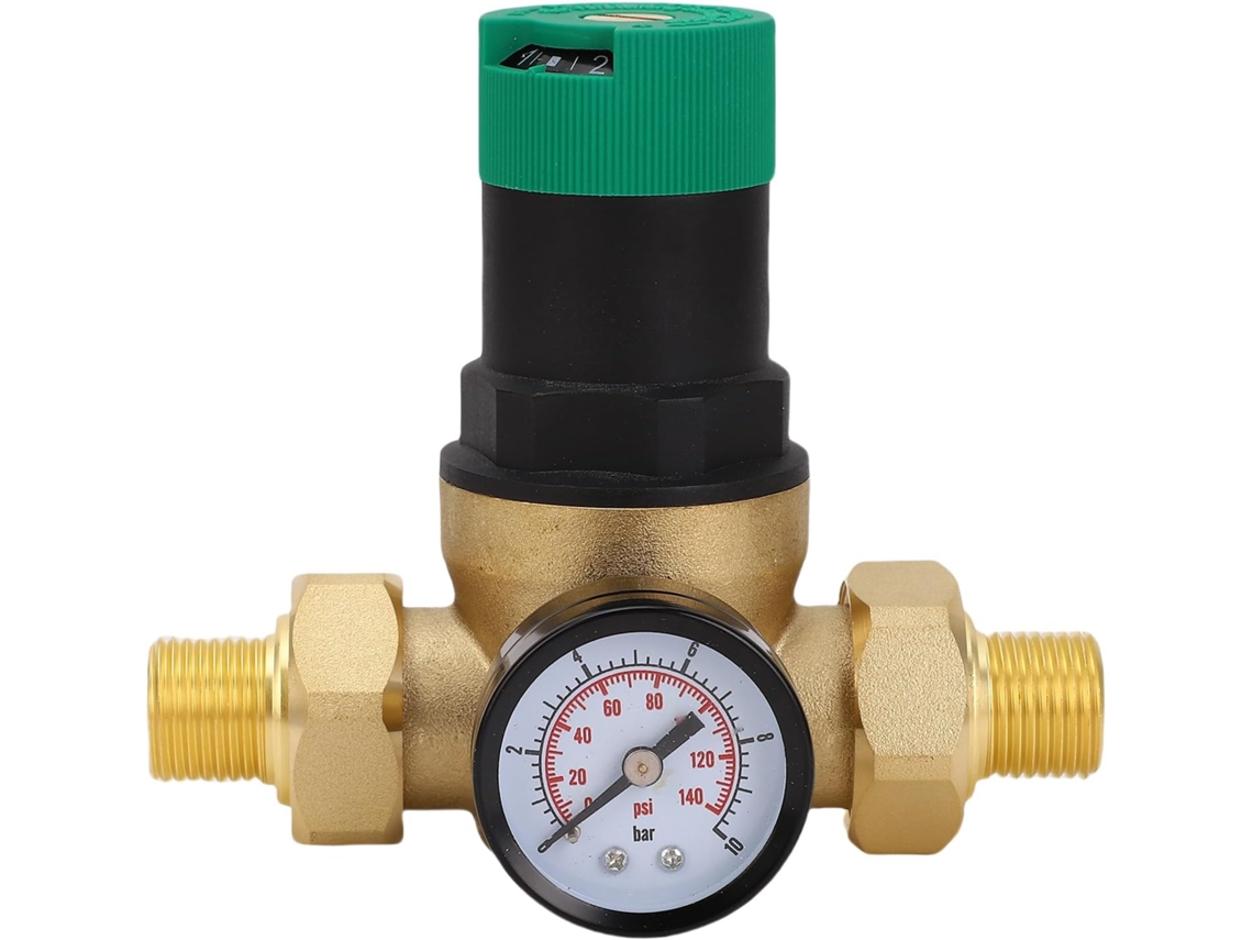Regulador De Presión De Agua De Latón Ajustable Con Manómetro Para Un Control De Flujo Eficiente Y