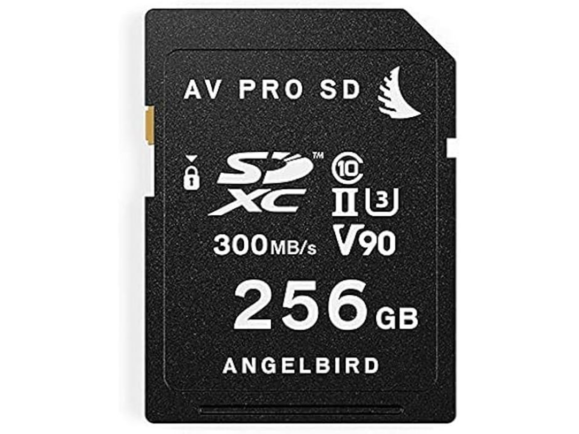 Tarjeta De Memoria Angelbird Av Pro Sd Uhs Ii V90 300 Mb/s 256 Gb Negro (mk2)