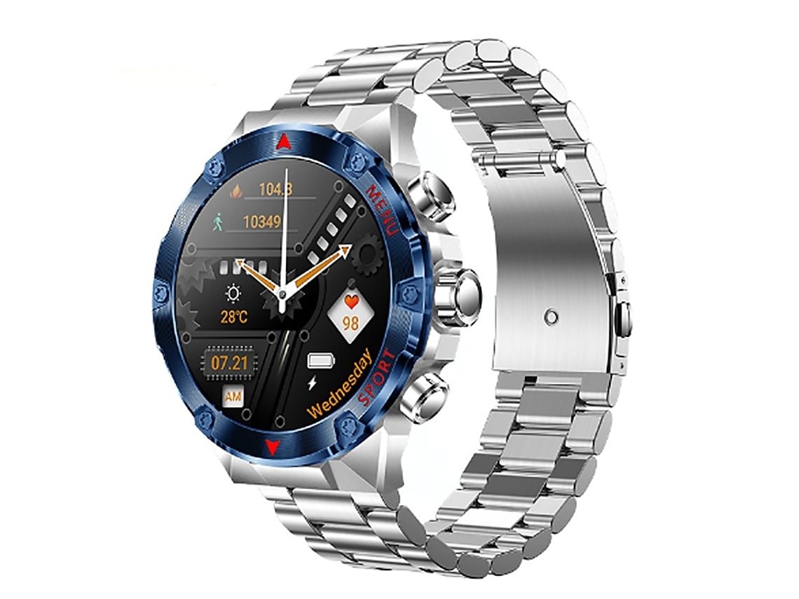 Reloj inteligente militar para hombre con pantalla AMOLED de 1,43" y monitor de frecuencia cardíaca y oxígeno en sangre de Yunzii.