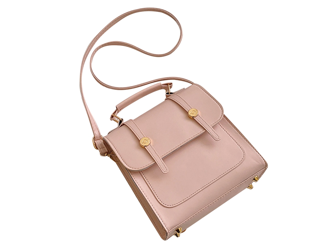 Mochila De Mujer De Gran Capacidad De Pu, Elegante Y Moderna, Ideal Para Viajes, Compras Y Uso Diario, Color Rosa.