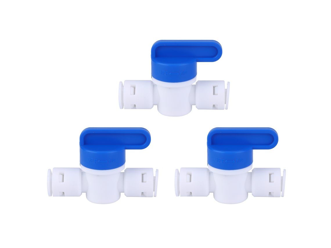 3 Válvulas De Bola Con Conexión G1/4 Pe Para Sistemas De Drenaje De Piscinas Y Jardines.