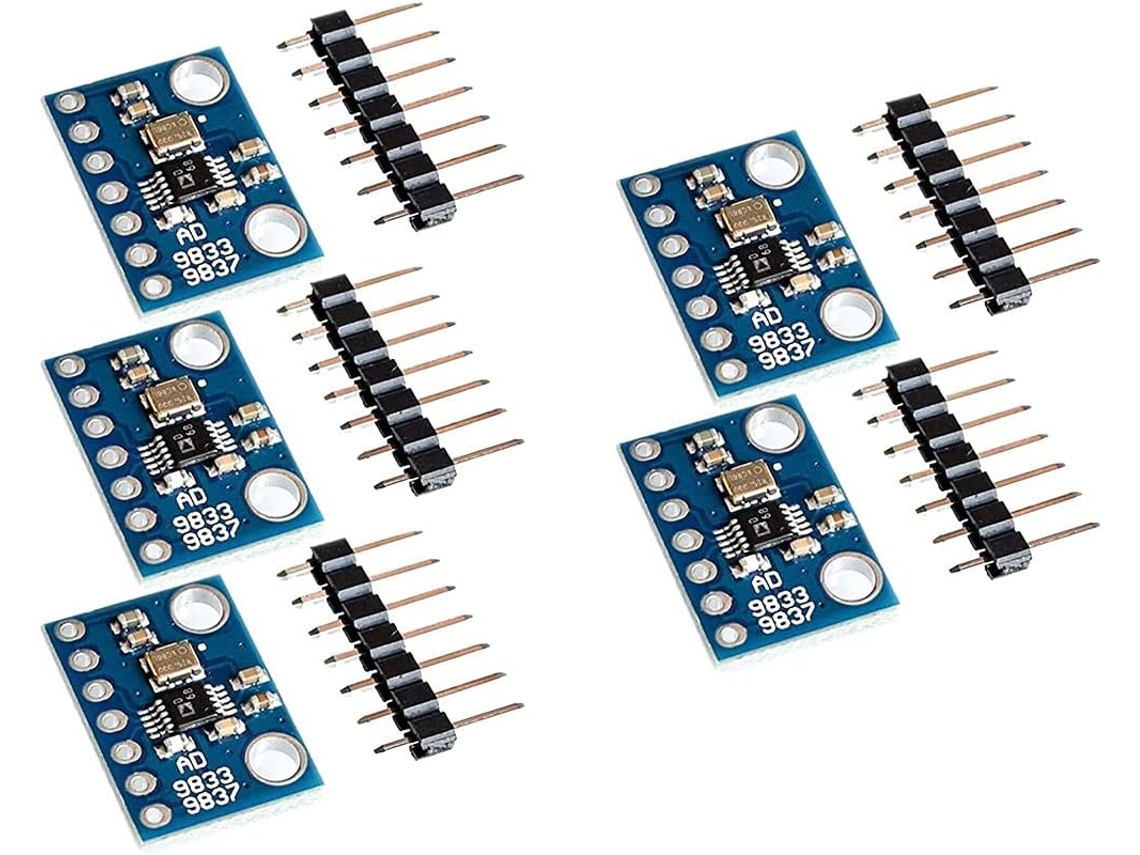 5 Unidades De Microprocesadores Programables Ad9833 Con Interfaz Serie Sinusoidal