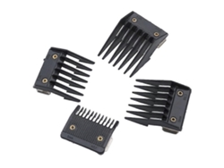 Rebe-4 Piezas Peines De Corte Profesionales Para Tijeras De Pelo Desmontables, Guardas Para Recortadora Wahl, Aplicable En Hogar Y Salón 10x4cm Negro