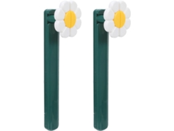 Soporte De Lectura Plegable De Plástico, Juego De 2, Color Blanco Y Verde.