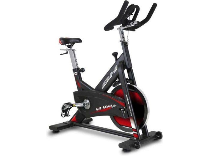 Bicicleta De Spinning bh fitness sb mag plateado 119x64x104cm volante 18 110