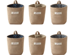 Bolsa Colgante De Algodón/lino Para Organizar Objetos Pequeños, Para Colgar En La Pared.