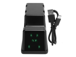 Soporte De Carga Multifunción 5 En 1 De Abs Con Pantalla Digital Para Mando Joypad Ns Pro