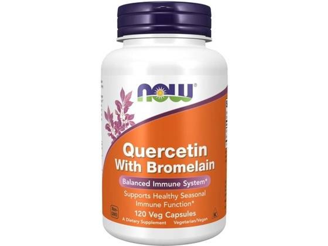 Complemento Alimentar NOW Quercitina Con Broina (120 Comprimidos)