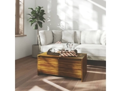 Mesa de Centro de Apoyo 90X50X41,5 Aglomerado Color Roble Marrón