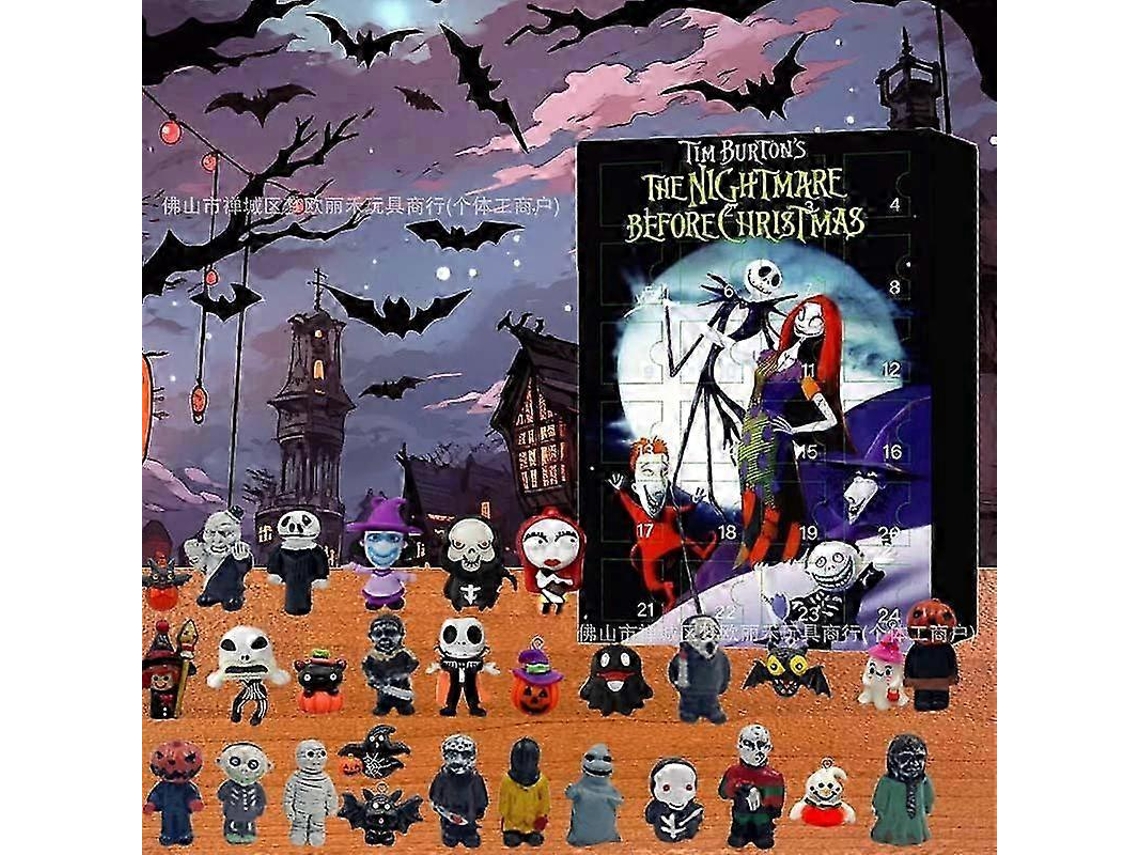 Nuevo calendario de adviento de Halloween, decoraciones para cajas sorpresa, nuevos juguetes para cajas sorpresa, juguetes creativos Ly Ebike