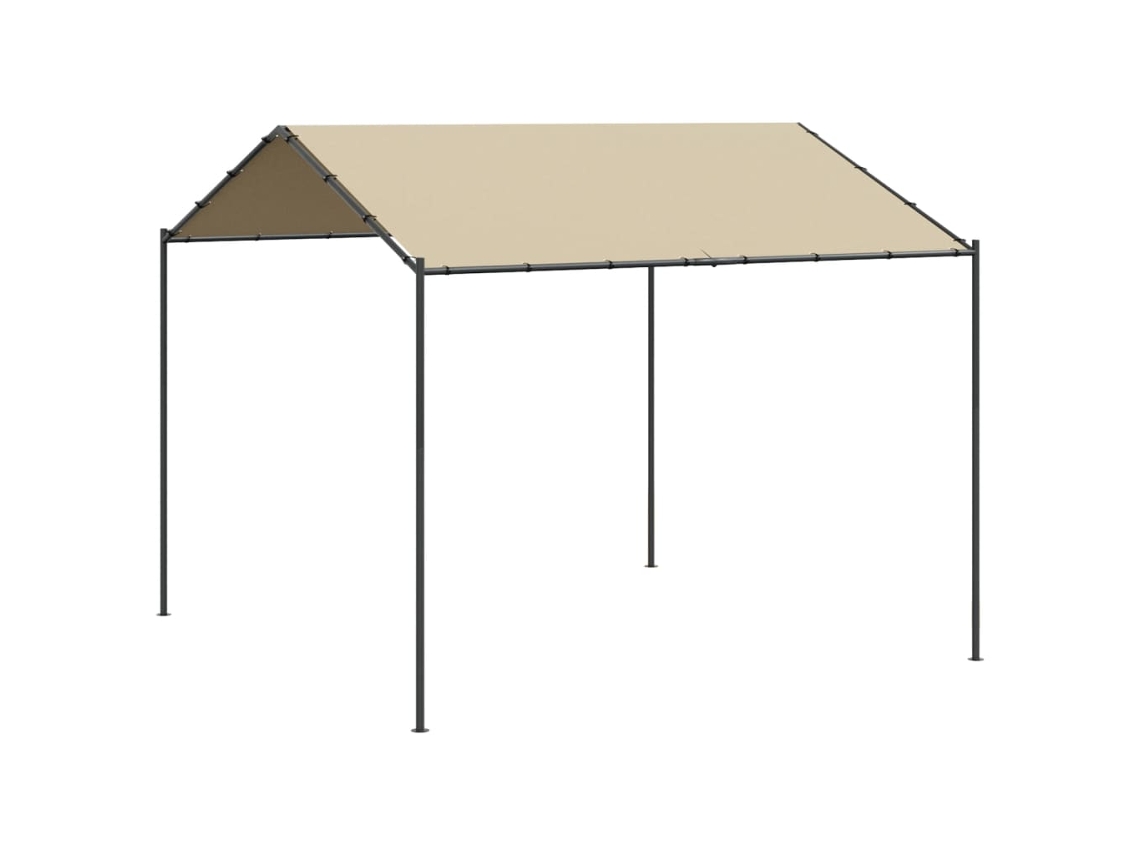 Tienda toldo VIDAXL acero y tela beige (4x4 m)