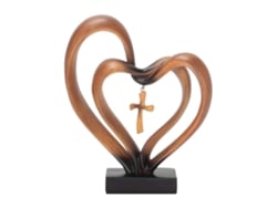 2026-adorno De Cruz De Jesús Con Corazones Entrelazados Para Pascua Decoración Hogar