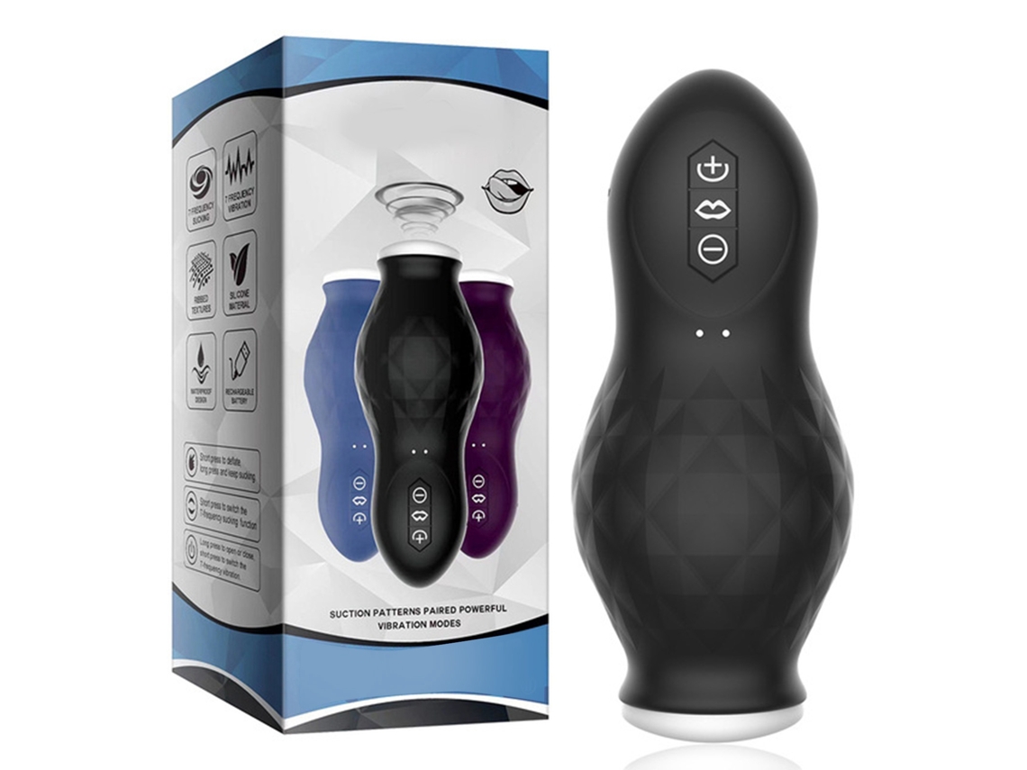 Vaso Masturbador Masculino Automático Textura Simulada Recargable Impermeable Ipx7