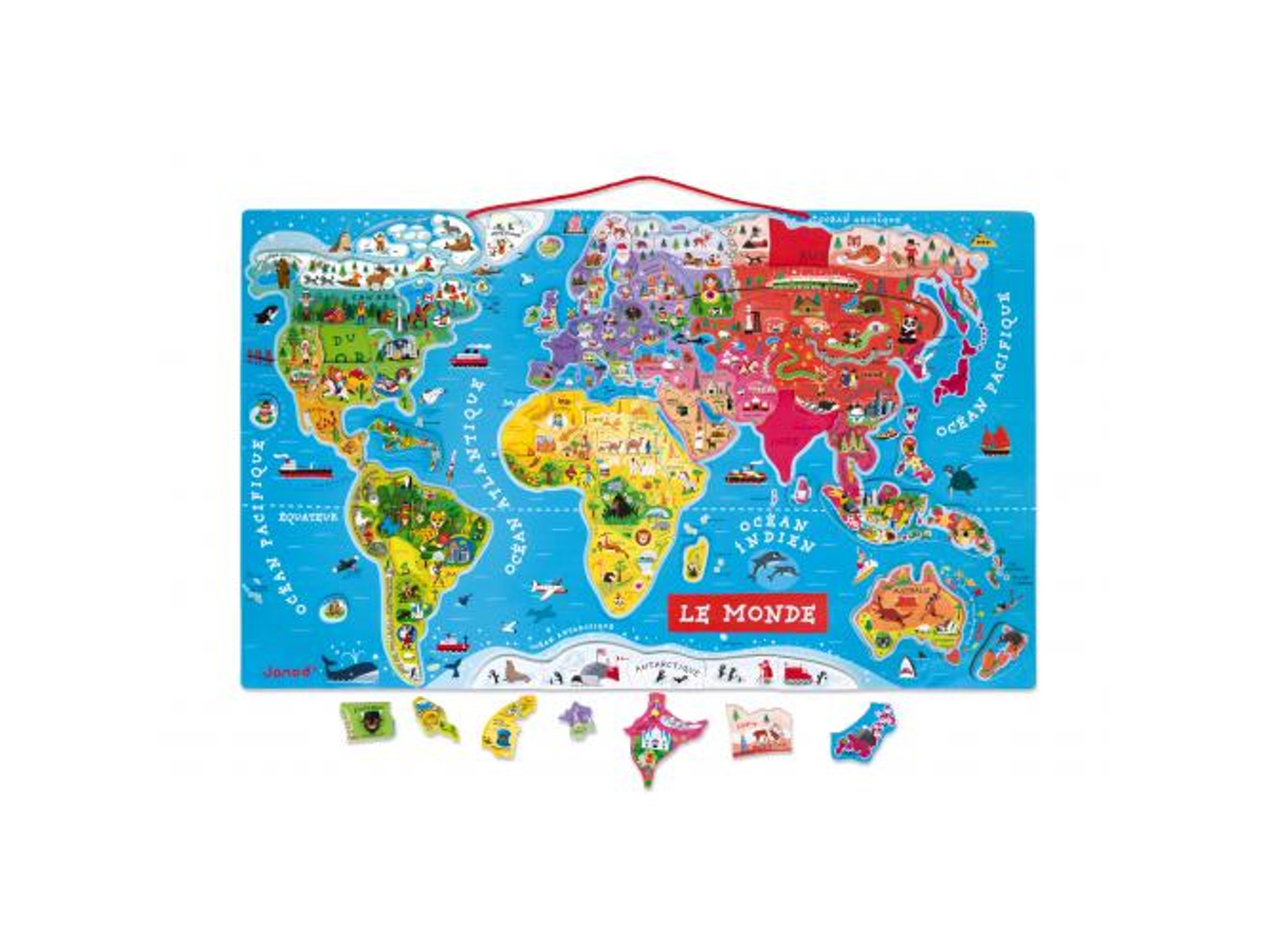 Puzzle Magnético JANOD World (92 Piezas)