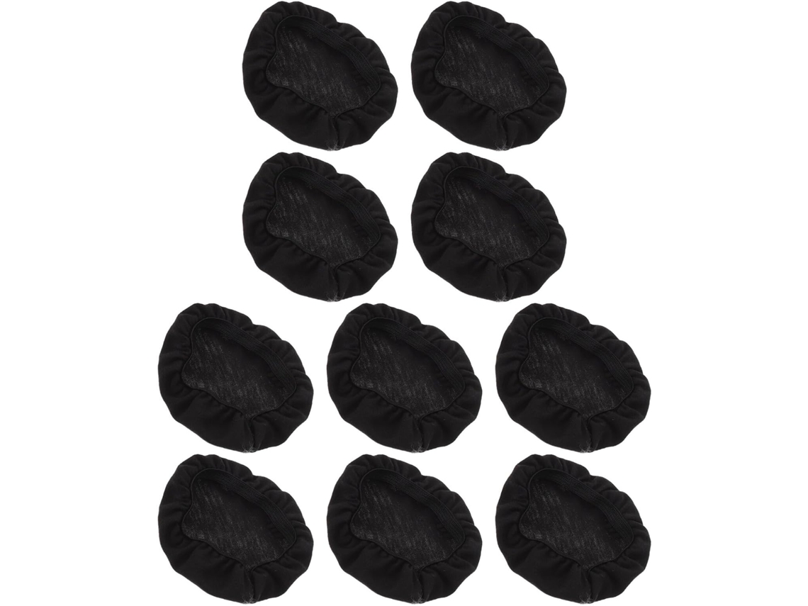 Juego De 10 Fundas Negras Elásticas De Tela Para Auriculares Con Protección Antipolvo.