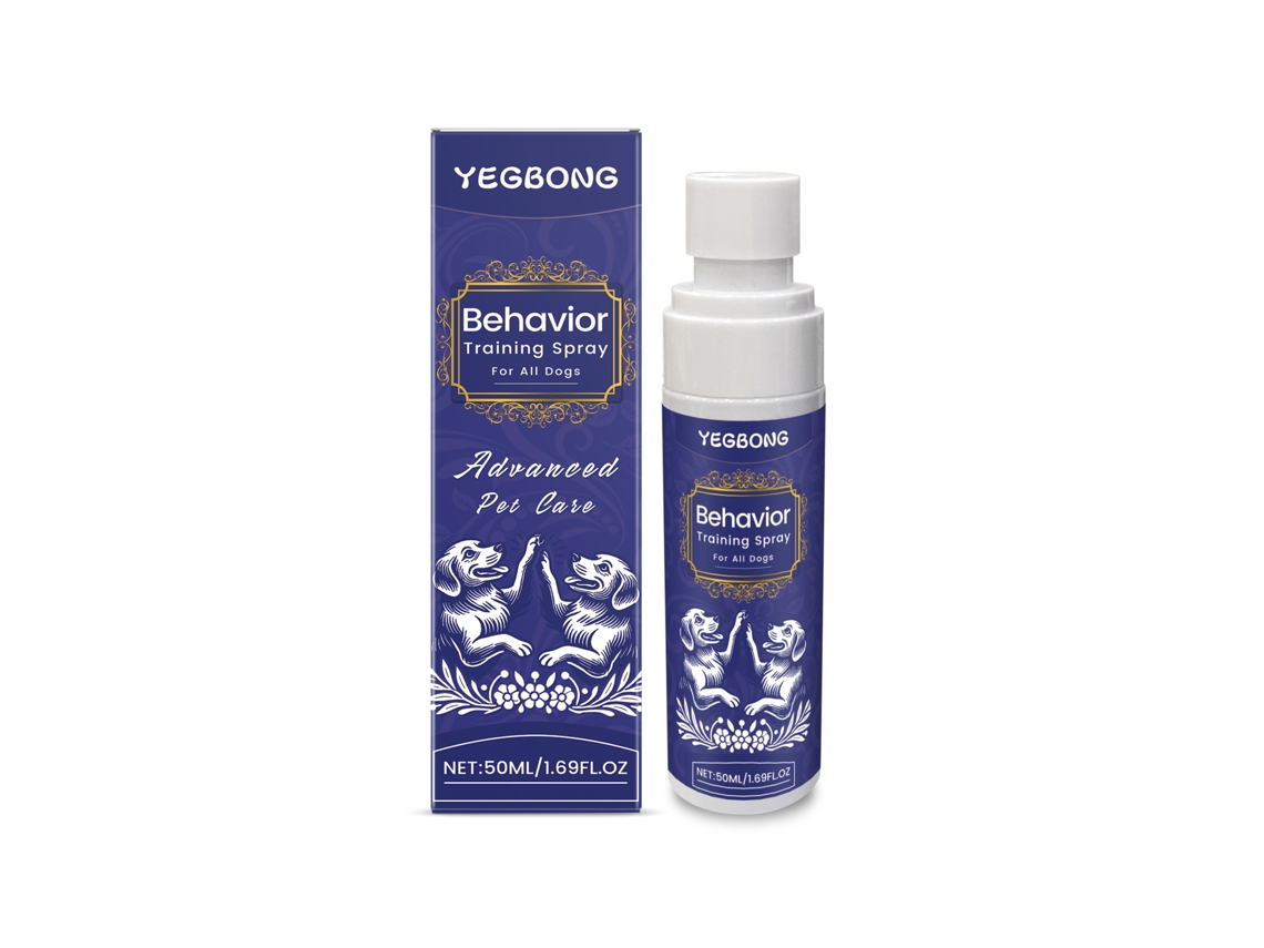 Spray Yegbong para inducir la defecación en perros, para uso en interiores y exteriores.