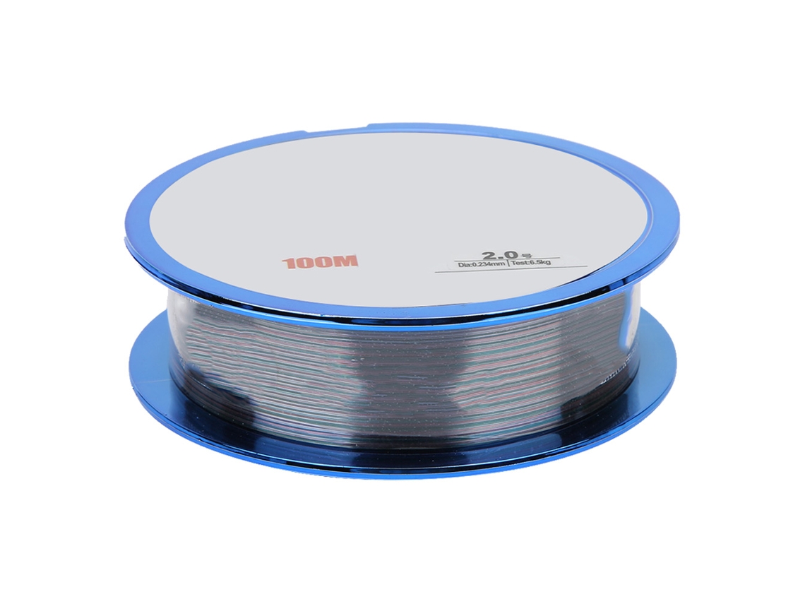 Hilo de pesca de nailon de 100 m, 2.0 mm de resistencia.