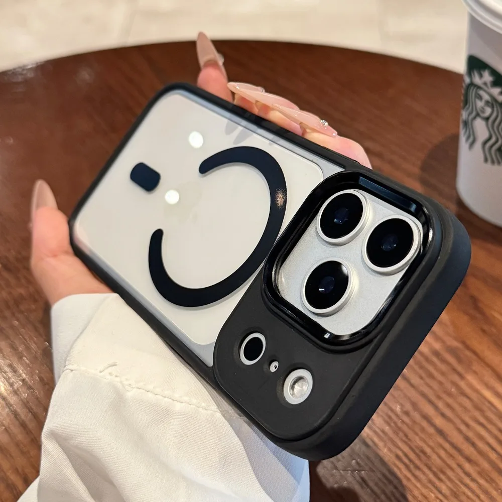 (iphone 14, Negro) Funda Para Iphone Con Carga Magnética Magsafe Y Protección Contra Golpes.